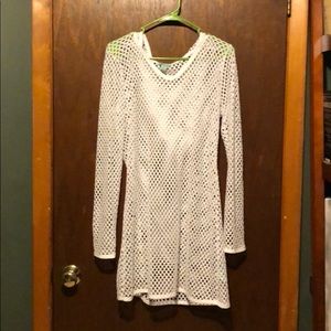 White bathing suit cover up never worn